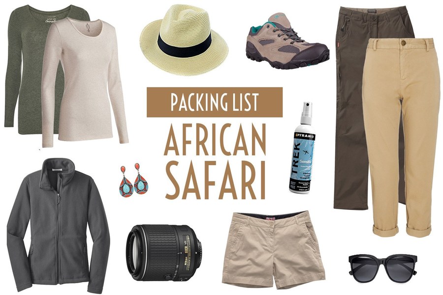 Recommended Safari Packing List